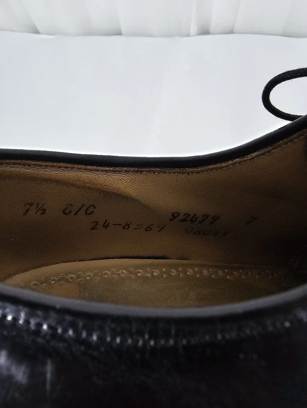 Johnston & Murphy Aristocraft Aldrich Black Leather Dress Shoes Oxfords Cap Toe